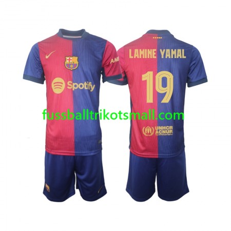 Fußballtrikots FC Barcelona UCL Font Lamine Yamal 19 Kinder 2024-2025 Kurzarm Heimtrikotsatz kaufen